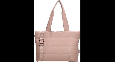 Zebra Evie Hand & Schoudertas Shopper 15,6 inch Laptop Vak - Tote Bag - Dames Tas - Oudroze