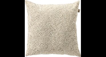 Dutch Decor AUGUSTA - buitenkussen 45x45 cm - waterafstotend en uv-bestendig - gestreept - Marshmallow - wit en beige