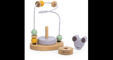 Trixie Houten Kralenframe - Mrs. Mouse- Houten Bead Maze - Educatief speelgoed - Voor Jongens & Meisjes - Muis