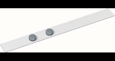 Wandlijst MAUL Standard zelfklevend 50cm incl 2 magneten wit | 10 stuks