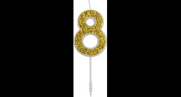 Cijferkaars Goud Glitter #8