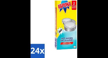 Vapona - Dubbele Mierenlokdoos - 2 Mierenlokdoosjes - Voordeelverpakking - 24 stuks
