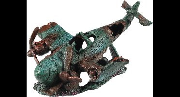 Aqua Della - Aquariumdecoratie - Vissen - Gezonken Vliegtuig 2 32,5x21,5x18cm - 1st