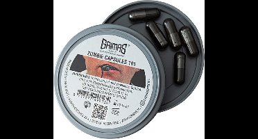 Grimas Zombie capsules zwart 5 stuks