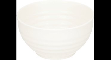 Plasticforte Kommetjes/schaaltjes - dessert/ontbijt - kunststof - D13 cm - Ivoor wit