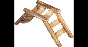 Duvoplus - Brug Voor Kooi - Knaagdier - Houten Knaagladder 18x7x7,5cm - 1st