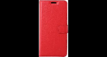 LuxeBass Boekhoesje geschikt voor Motorola Moto G100 - Rood - telefoonhoes - gsm hoes - telefoonhoesjes