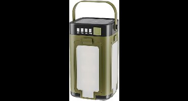 Oplaadbare LED-kampeerlamp – IPX4 waterdichte campinglamp op zonne-energie, buitenlamp voor kamperen – Ondersteunt Type-C opladen – Ingebouwde 2000mAh powerbank – Geschikt voor noodsituaties zoals orkanen, stroomuitval en wandeltochten.