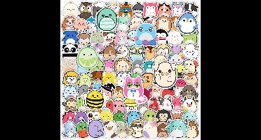 Grappige dierenstickers set van 110 stuks, waterdicht en ideaal voor waterflessen, laptops, koffers en skateboards