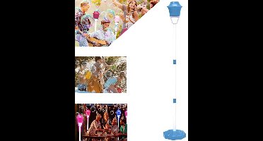 Automatische staande bellenblaasmachine – 118 cm – Buiten speelgoed voor kinderen – Met verlichting & oplaadbaar – Geschikt voor bruiloft, kinder- & peuterfeestjes – Blauw