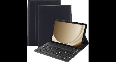 Just in Case tablet Hoes met Toetsenbord geschikt voor Samsung Galaxy Tab A9 Plus - QWERTY Spanish Bluetooth Keyboard Case - Zwart