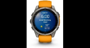 Garmin Fenix 8 Sapphire AMOLED 47mm - Titanium - Multisport GPS Smartwatch - Spark Orange/Graphite