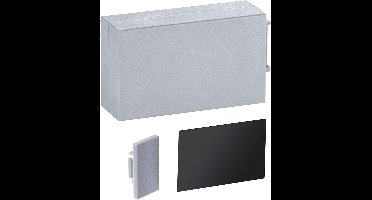 Paulmann 78407 LumiTiles Accessoireprofiel Bovenkap 4,5 cm Telegrijs Spatwaterdicht Kunststof Verlichtingssysteem