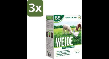BSI – BSI – Graszaad – Weide Voedzaam & Smaakvol – 2,5 kg - Bulkverpakking - 3 stuks