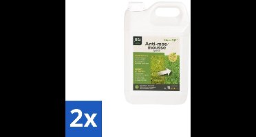 BSI – Mossoff Gazon – Algen- & Mosbestrijding – 5 L - Voordeelverpakking - 2 stuks