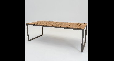 Cuneo tafel 220 cm teak look