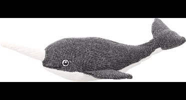 FLAMINGO - SPEELGOED FLIPPER NARWAL S GRIJS 26x15x7CM