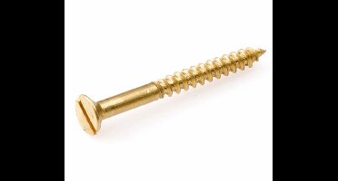 Houtschroeven Messing Pk 4.0X25 1X 8 Din 97 - 200 stuks