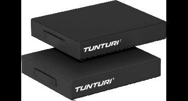 Tunturi Platinum drop pad set - Voor gewichtheffen - CrosssFit en fitness - Zwart