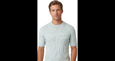 Boss Ajordino korte mouw T-shirt lichtblauw structuur normale fit