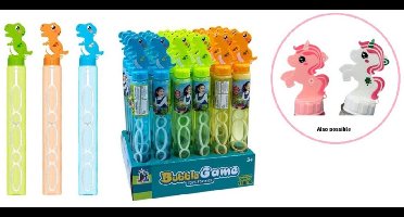 Johntoy bellenblaas speelgoed eenhoorn dino 24 stuks 118ml.