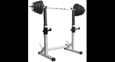 Linkforu - Verstelbaar - Squatrek - Halterstandaard - Krachttraining - Fitnessrek - Stabiel - Compact - Homegym - Multifunctioneel