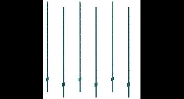 Omheiningspalen - Paal - Weidepaal - Weideomheining - Bosomheining - Bosomheining - Tuinomheining - Heavy Duty Metaal - 5 inch - voor voor Tuin Tuin Gazon Boerderijen & Buiten Draad Omheining - 10 stuks