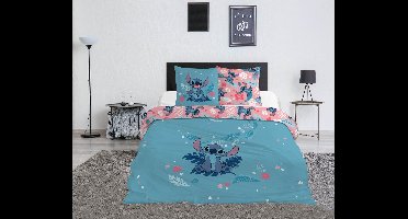 Tweepersoons Beddengoed Stitch Disney 240x220 cm + 2 Slopen 65x65 cm 100% Katoen