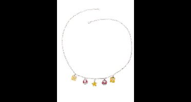 Nintendo - ketting met paddestoel, vraagteken en super ster