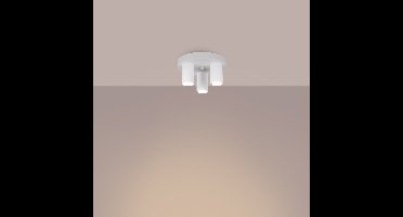 Sollux Lighting Plafondlamp Lagos - 12x25x25cm - GU10 - wit - staal