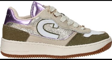 CRUYFF JUNIOR Campo Low Kid Sneakers Meisjes - Leren Sneaker - Groen - Maat 37
