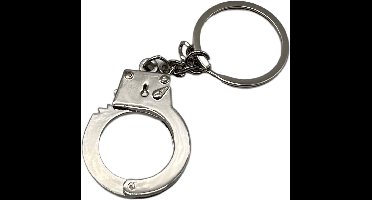 New Age Devi - Sleutelhanger - Zilverkleurig - Grappig - Sexy - Erotisch - Handboeien sleutelhanger - Sleutelhanger met handboei