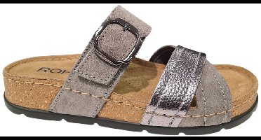 Rohde Grijze Leren Dames Sandalen - 39