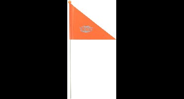Trixie Vlag voor fietskar oranje 2 delig 120cm