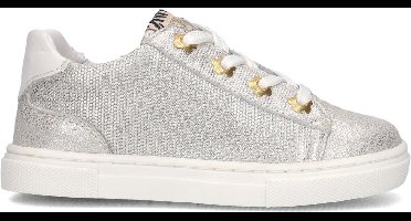 Develab 44708 Sneakers Meisjes - Leren Sneaker - Zilver - Maat 22