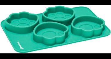 Beeztees Party Mal Hondenpootjes - Hond - Siliconen - Groen - 22x14x2 cm