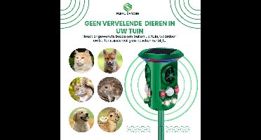 Duivenverjager Ultrasoon Geluid - Vogelverjager Balkon - Vogelverschrikker - Groen