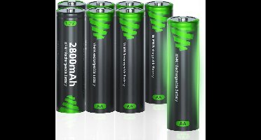 Oplaadbare Batterijen AA - Set van 8 - 2800mAh