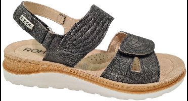 Rohde Leren Dames Sandalen - Zwart - 42