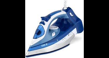 Zylo® Strijkijzer Draadloos - Strijkijzer - Stomer Kleding - Wit en Blauw - 34cm x 12cm x 15cm