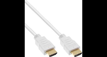 HDMI kabel - versie 2.0 (4K 60Hz + HDR) - CU koper aders / wit - 1,5 meter