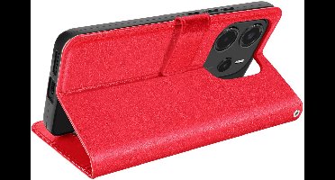 Mayaxess, Geval voor Xiaomi Redmi Nota 14 4G Portefeuille met Handriem, Rood