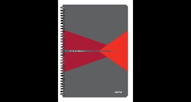 Leitz Office Notitieboek A4 Gelijnd - met PP Omslag - 80 Grams Papier - Rood