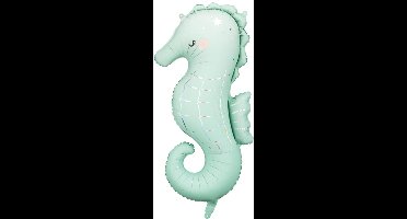 PartyDeco - Folieballon Zeepaardje - 98 cm