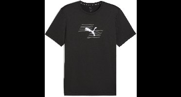 PUMA M PUMA x HYROX POLY GRAPHIC TEE Heren Sportshirt - Puma Black