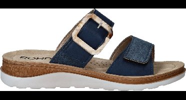 Rohde 1301 56 Slippers Blauw Nubuck Dames - Blauw - 40