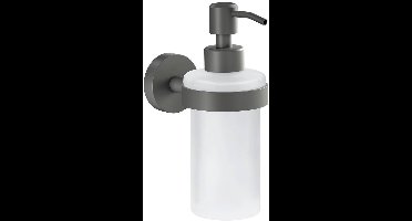 tesa MOON GREY 40584-00000-00 Zeepdispenser 200 ml Grijs (mat), Glas gesatineerd