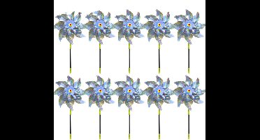 Reflecterende vogelverschrikker / windspinner - zilver