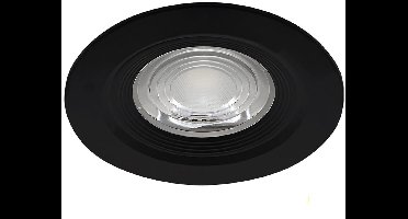 LED Inbouwspot - Kingtron - 7W 630lm 38D - IP54 Waterdicht - 830 Warm Wit 3000K - Rond - Zwart
