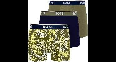 Boss Power boxershorts 3-pack blauw-groen